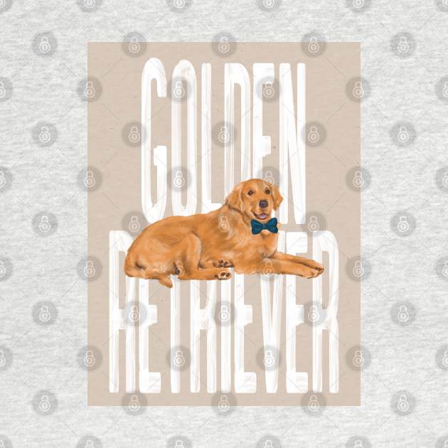 Golden Retriever Dog by Art Designs